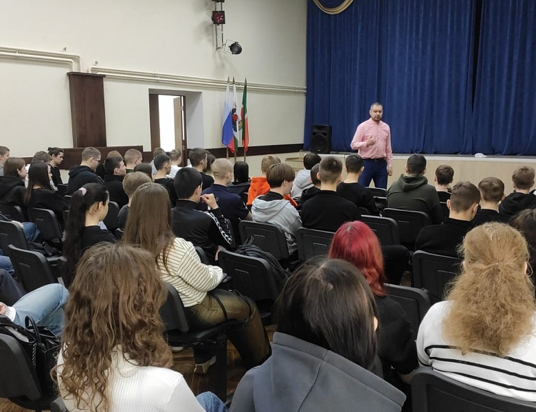 Встреча студентов с представителем организации «Здоровья Россия - Общее дело» Кропотовым Д.А.