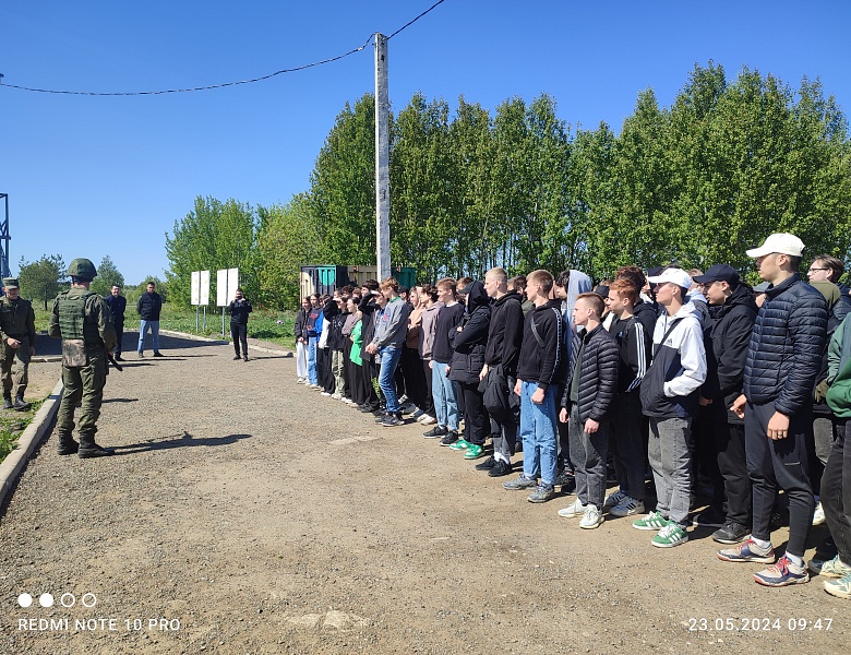 Участие студентов колледжа в учебных стрельбах