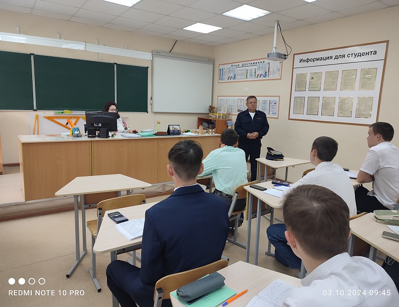 Встреча студентов с заместителем начальника отдела Госавтоинспекции г.Казани