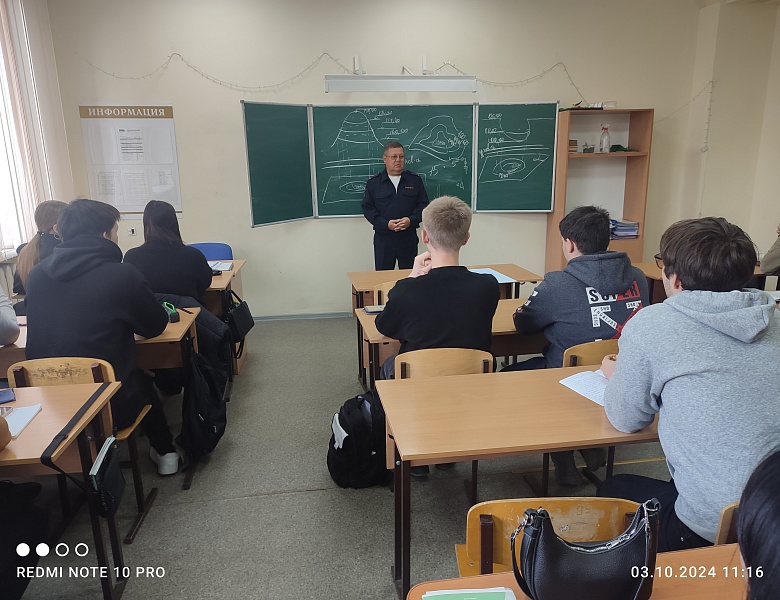 Встреча студентов с заместителем начальника отдела Госавтоинспекции г.Казани